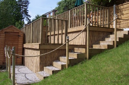 blockpaved garden with Pergola